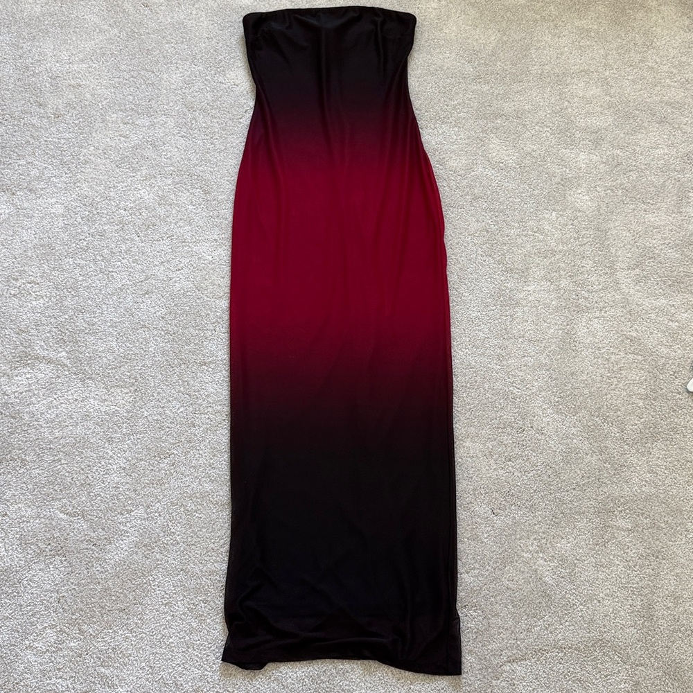 Fashion Nova Black and Red Bodycon Dress